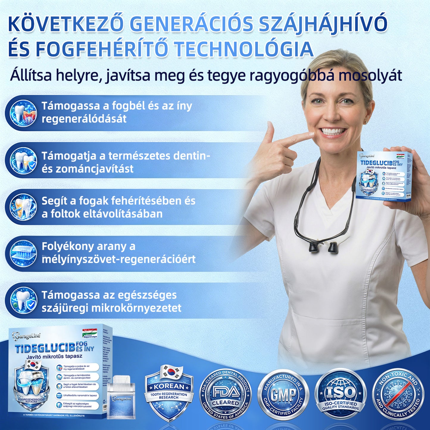 GаrаgеLіnе® 🦷 Tideglusib Fast‑Dissolving Tooth & Gum Repair Oral Strips 🦅😁 (Supports tooth repair and helps relieve gum discomfort and other common oral concerns)