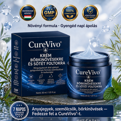 CureVivo® 7 napos bőrkinövés- és folteltávolító krém (fájdalommentes formula – hegek nélkül) 🌹