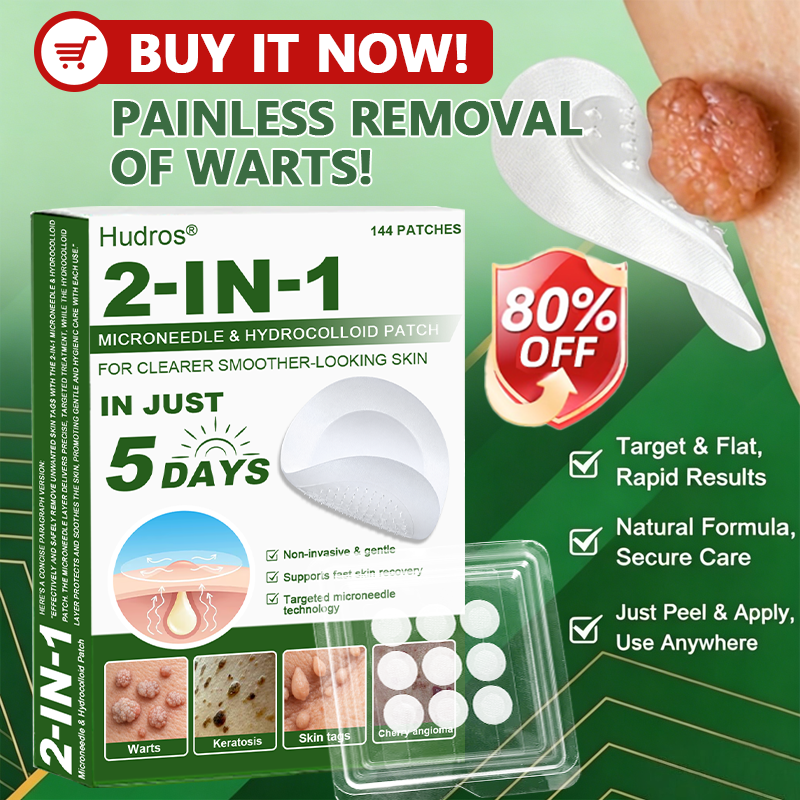 Official Store ✅丨80%📌OFF：Hudros® 2-in-1 Microneedle & Hydrocolloid Patch |  144 Count
