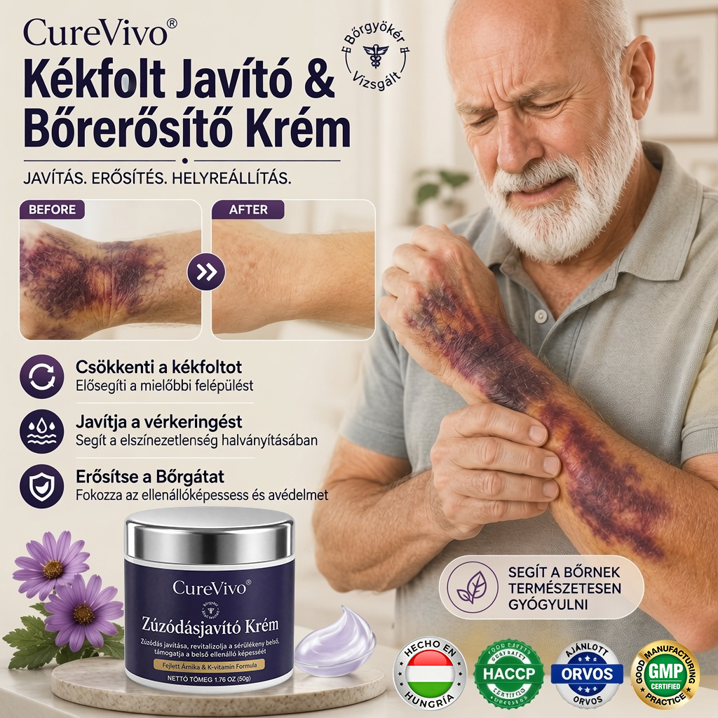 🎫100K+ ELADVA ✨😉 – CureVivo® Zúzódásjavító és bőrerősítő krém🔬