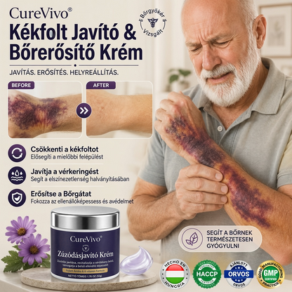 🎫100K+ ELADVA ✨😉 – CureVivo® Zúzódásjavító és bőrerősítő krém🔬