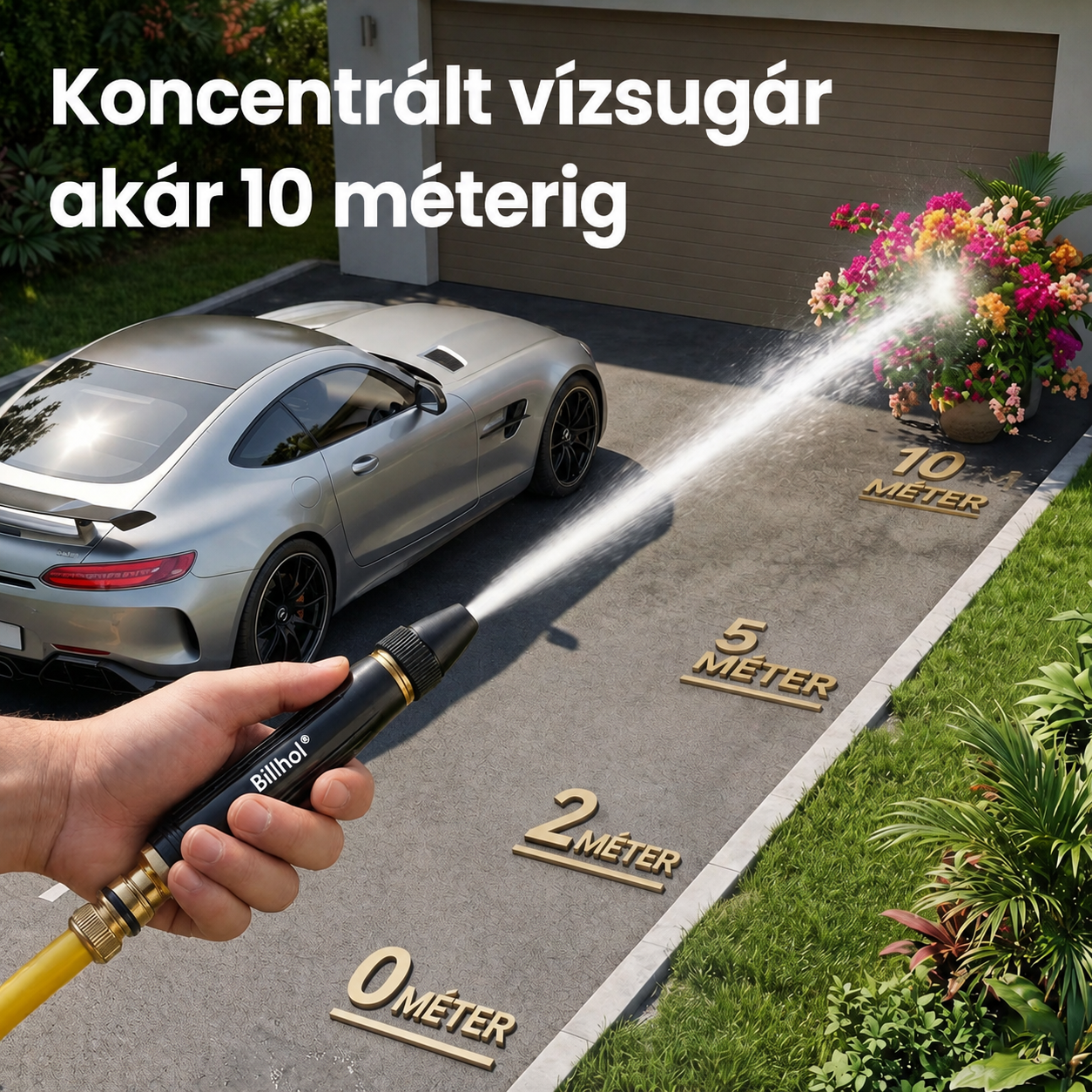 🔥 AKCIÓ: Csak 2490 Ft darabonként! 💦 Billhol® 💪Magasnyomású pisztoly – Ideális autómosáshoz és kerti locsoláshoz. 🚿🚗