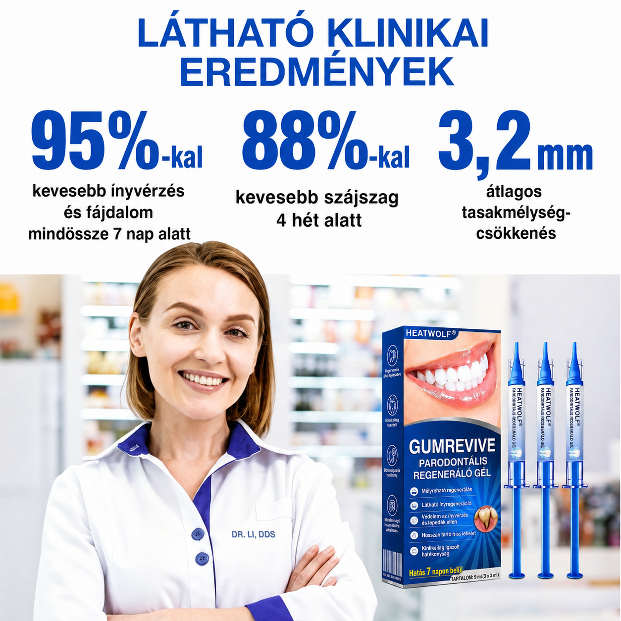 🚩 HEATWOLF® 🦷🥏GumRevive – Parodontális helyreállító gél👈