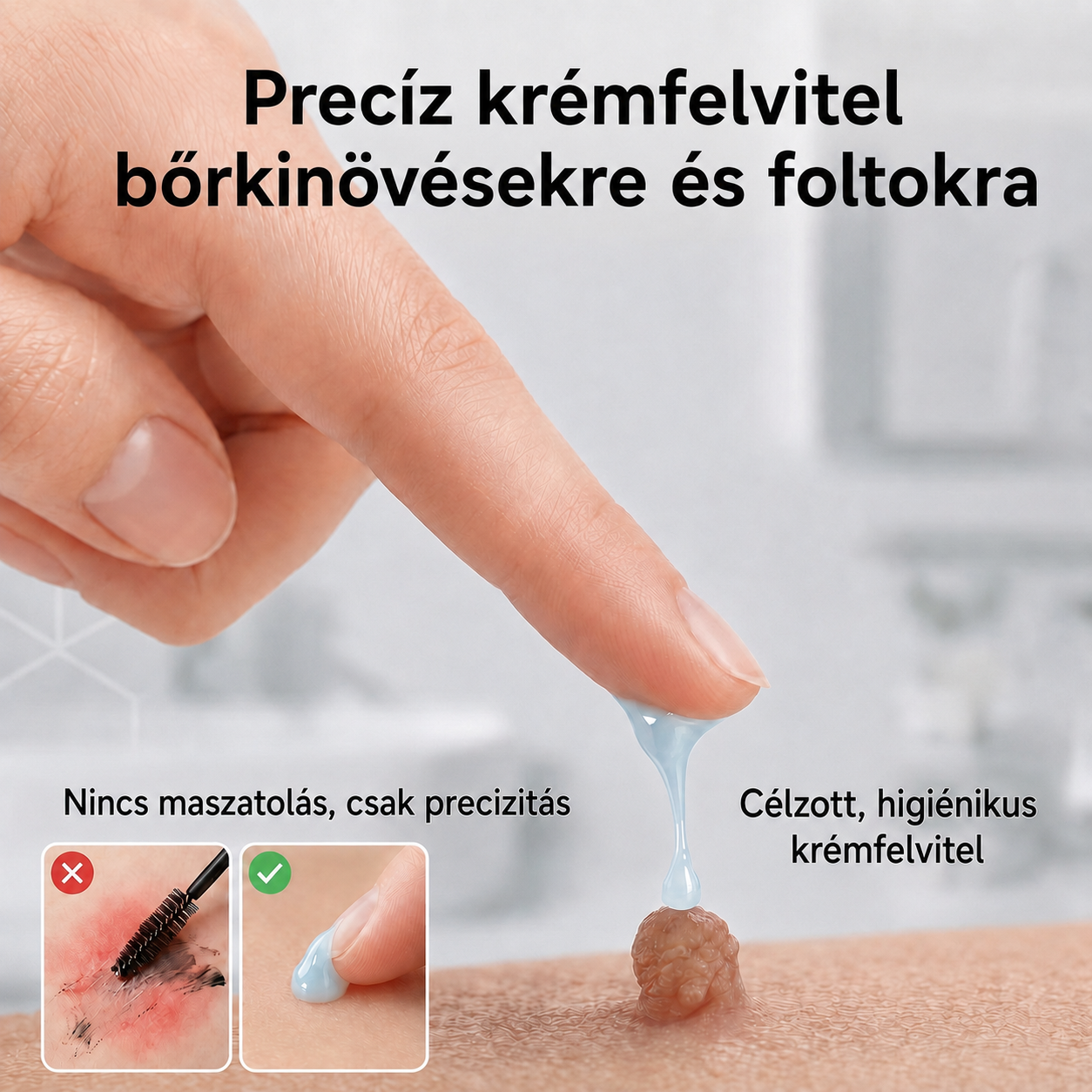 CureVivo® 7 napos bőrkinövés- és folteltávolító krém (fájdalommentes formula – hegek nélkül) 🌹